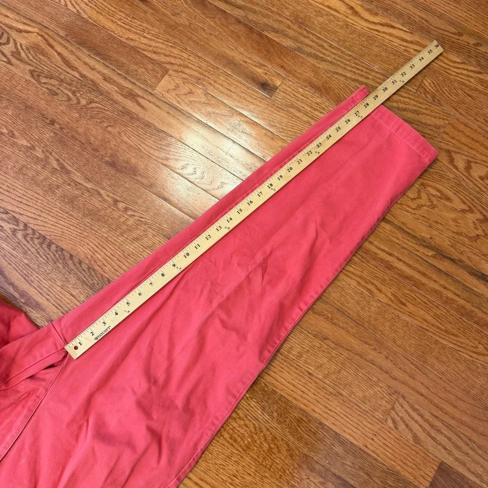 Vintage Polo Ralph Lauren Andrew Pants Fits Mens 34x29 Salmon Pink Pleated Chino